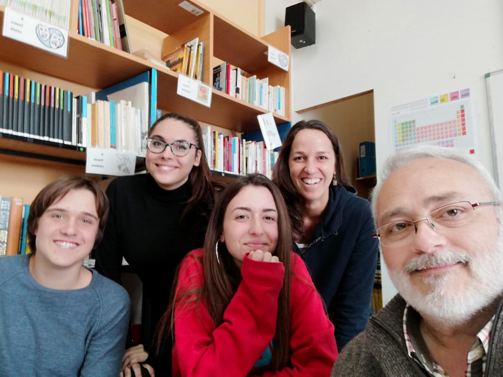 Sesión de trabajo en la Escuela Pompeu Fabra de Salt