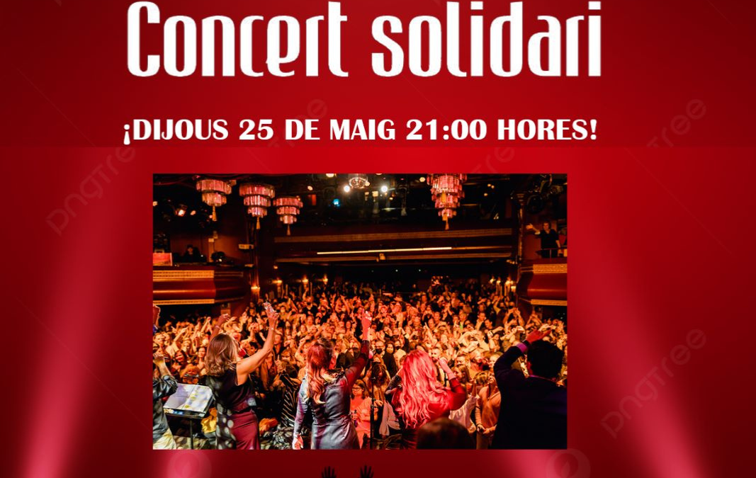 Concierto solidario en Luz de Gas día 25 de mayo